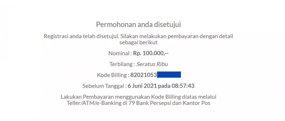 cara bayar kode billing STR lewat m-banking BCA