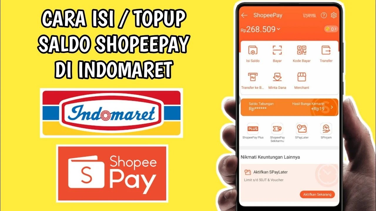 Isi Saldo ShopeePay di Indomaret