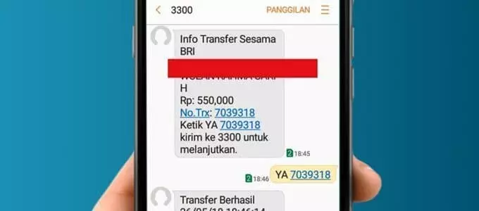 Jenis-Jenis Notifikasi SMS Banking BRI